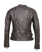 Veste en Cuir Margaret marron