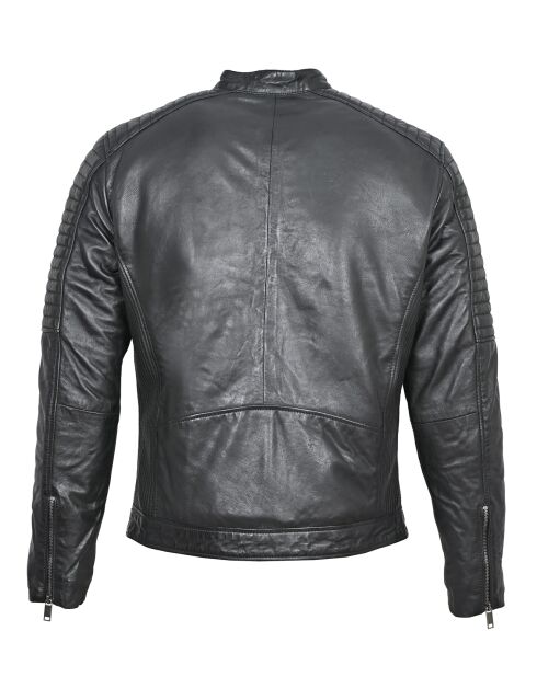 Chaqueta Lewis de piel negra