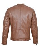 Veste en Cuir Lewis cognac