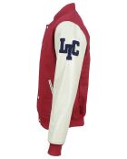 Veste en Laine & Cuir  Eliot rouge