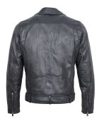 Chaqueta de cuero negra Paul