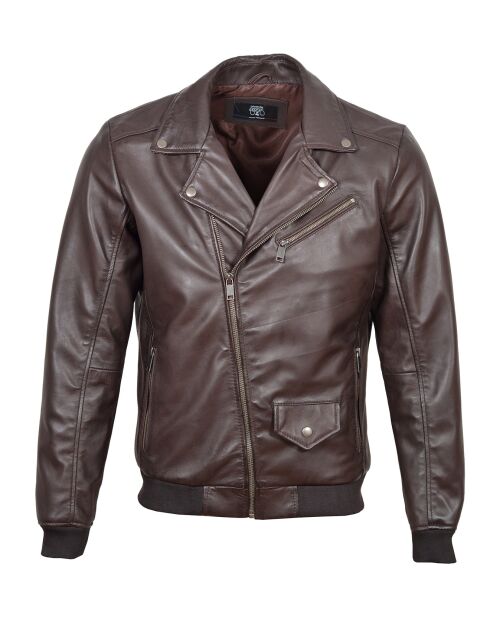 Armand braune Lederjacke