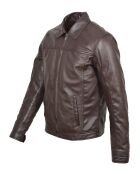 Braune Lederjacke William