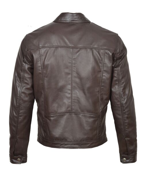 Braune Lederjacke William