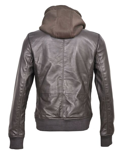 Veste en Cuir Lola marron