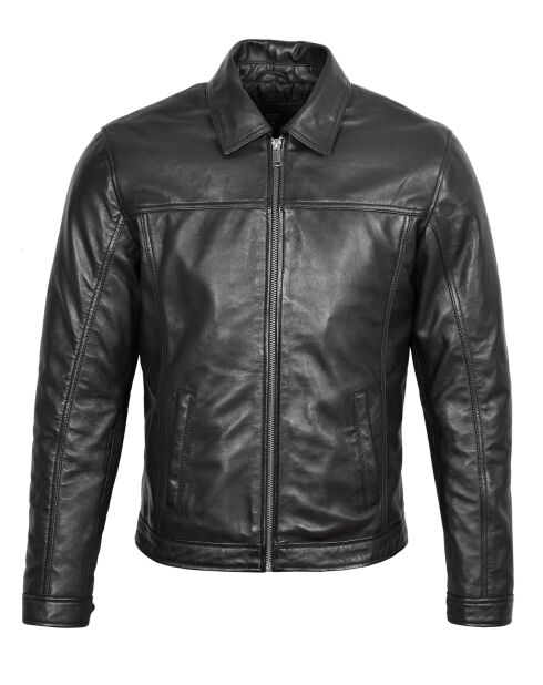 Veste en Cuir William noire