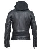 Veste en Cuir Juliette noire