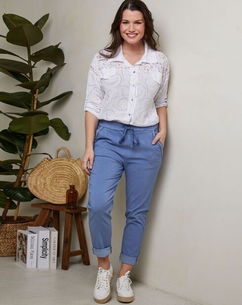 Pantalon Janaelle indigo