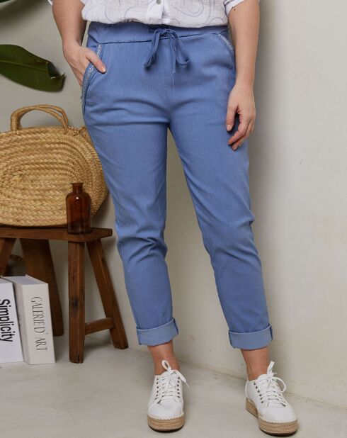 Pantalon Janaelle indigo