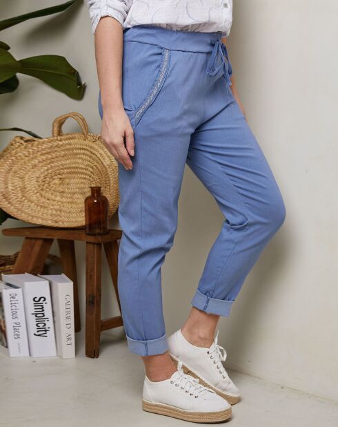 Pantalon Janaelle indigo