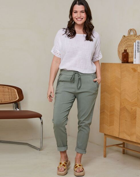 Pantalon Janaelle kaki