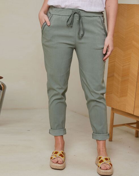 Pantalon Janaelle kaki