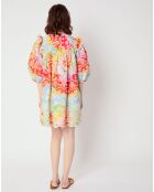 Robe Broderie tie and dye