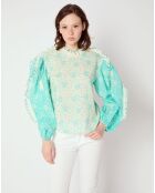 Blouse Marguerite bleue