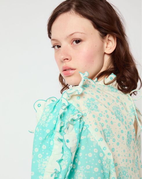 Blouse Marguerite bleue
