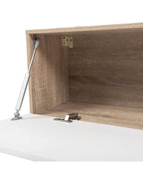 Hängender TV-Ständer aus Michigan-Holz/Weiß - 180x30x30 cm