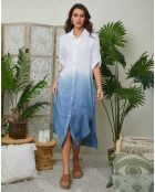 Robe 100% Lin Victoire indigo