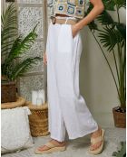 Pantalon 100% Lin Lola blanc
