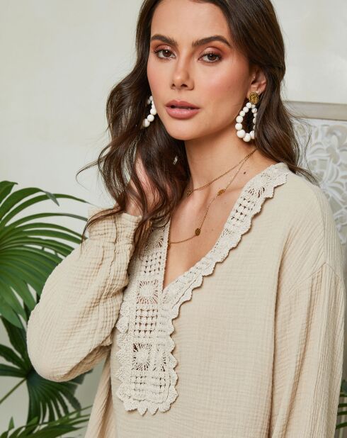 Tunica beige Lucie