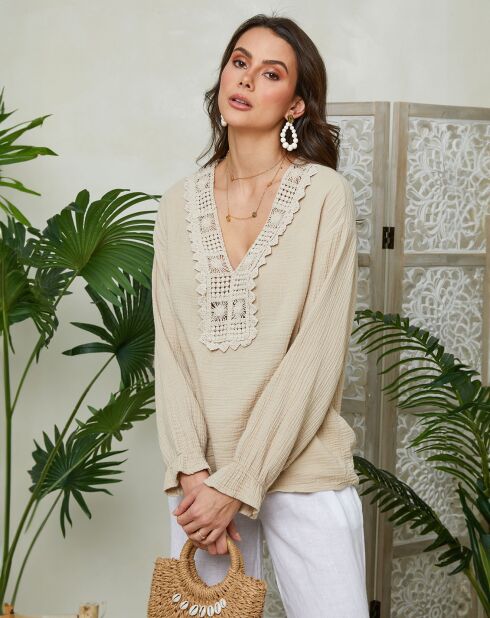 Tunica beige Lucie
