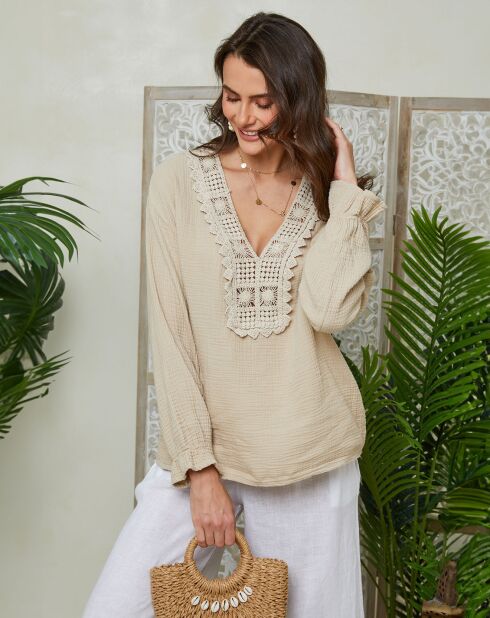 Tunica beige Lucie