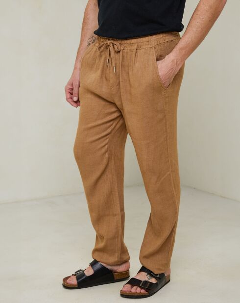 Pantalon Elio camel
