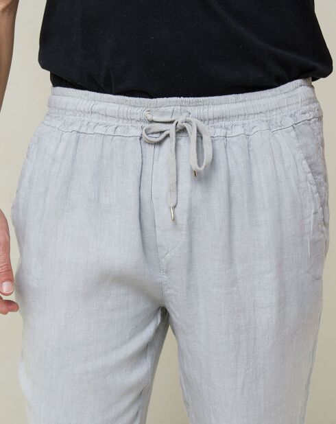 Pantalon Elio gris clair