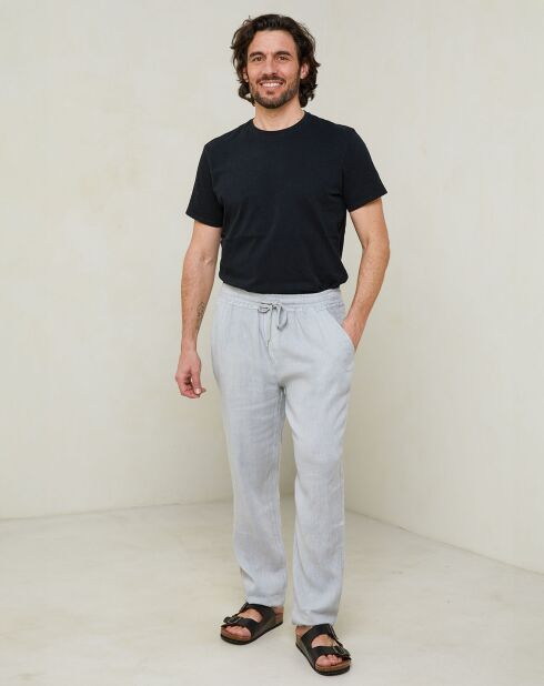 Lichtgrijze broek Elio