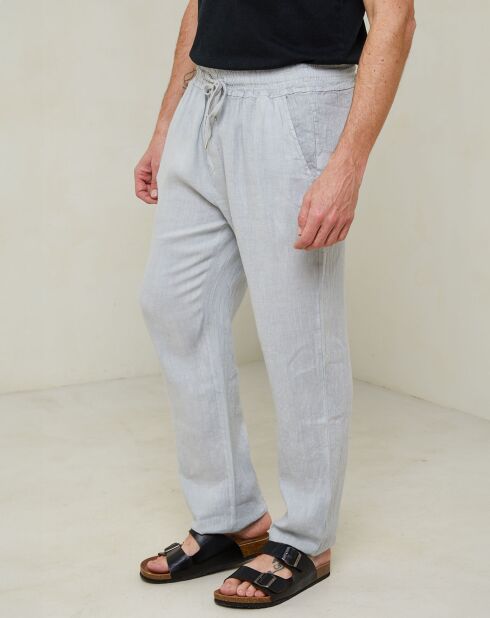 Pantalon Elio gris clair