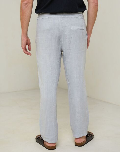 Lichtgrijze broek Elio