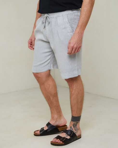 Lichtgrijze korte broek Victor