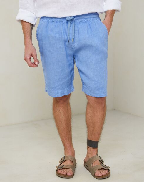 Short Victor indigo