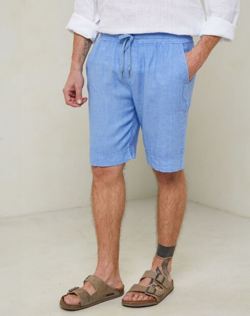 Short Victor indigo
