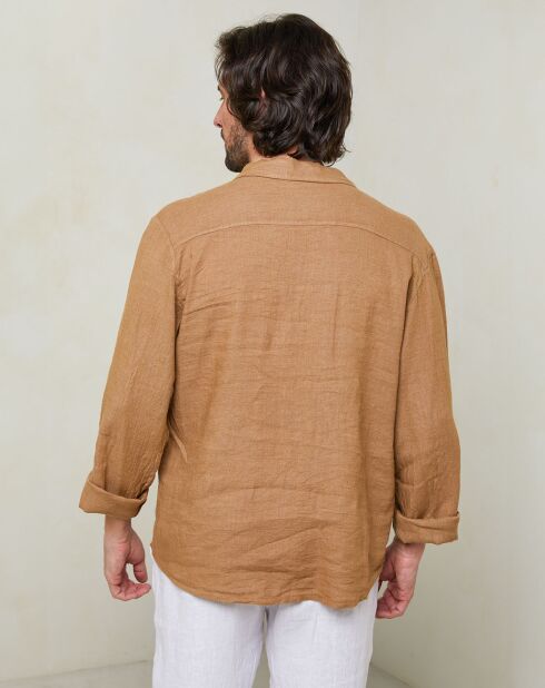 Camicia Gaspard in cammello