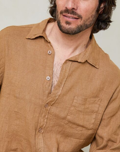 Camicia Gaspard in cammello