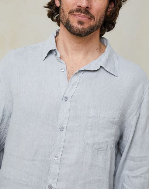Chemise Gaspard gris clair