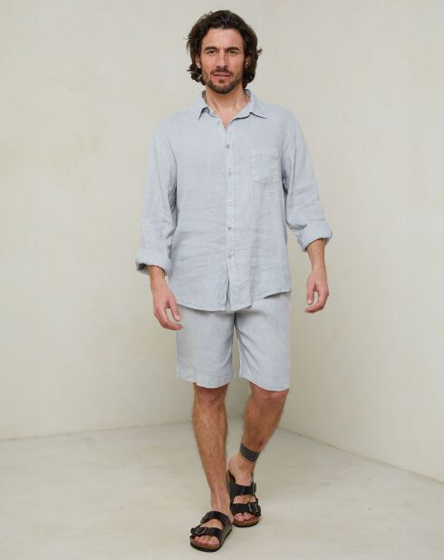 Chemise Gaspard gris clair