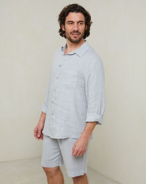 Chemise Gaspard gris clair