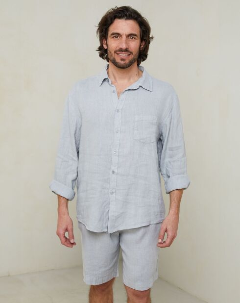 Chemise Gaspard gris clair
