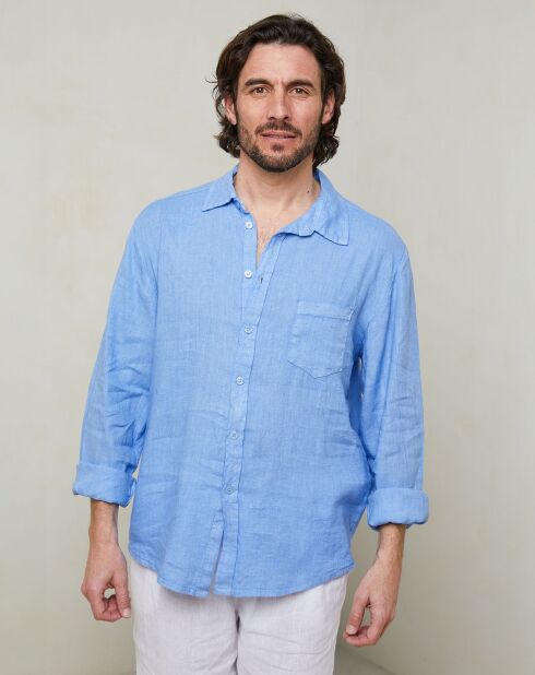 Chemise Gaspard indigo