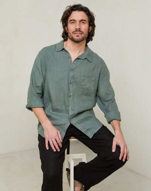 Camisa caqui Gaspard