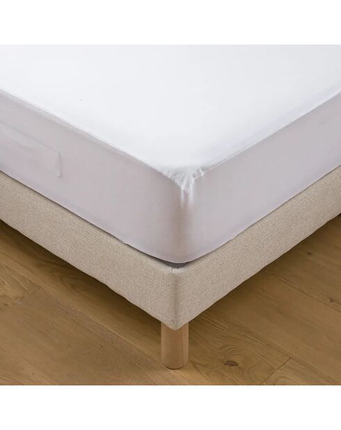 Protège-matelas imperméable respirant  blanc
