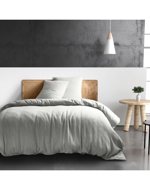 Housse de couette 100% Gaze de coton grise