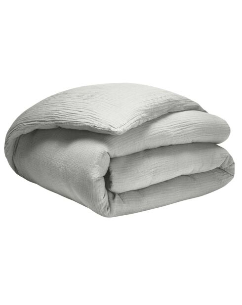 Housse de couette 100% Gaze de coton grise