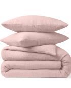 Taie d'oreiller 100% Gaze de coton rose