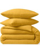 Taie d'oreiller 100% Gaze de coton jaune