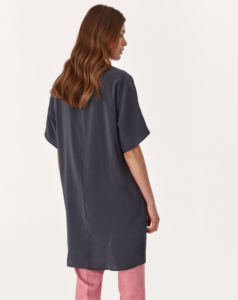 Lanilla blouse in grafiet