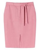 Robusta oudroze rok van 100% linnen