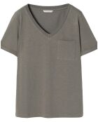 Mimi khakifarbenes T-Shirt