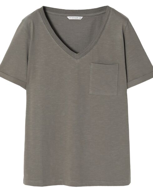 Mimi khakifarbenes T-Shirt
